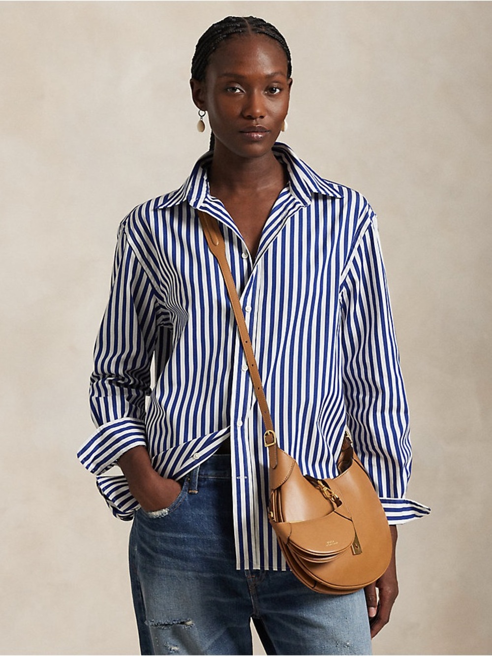 Polo Ralph Lauren oversized stripe button down shirt